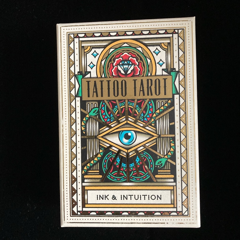 TATTOO TAROT Ink & Intuition Cards & Guidebook By Megamunden & D.McMahon Collis